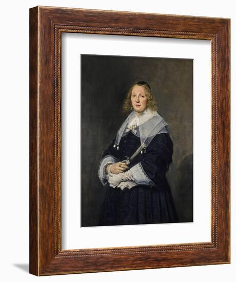 A Dutch Lady, C.1643-45-Frans Hals-Framed Giclee Print