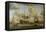 A Dutch Shipping Scene with Vessels in the Mouth of the River Ij-Abraham Storck-Framed Premier Image Canvas