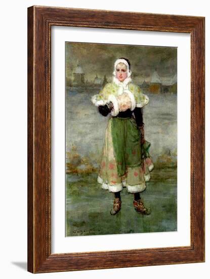 A Dutch Skater-George Henry Boughton-Framed Giclee Print