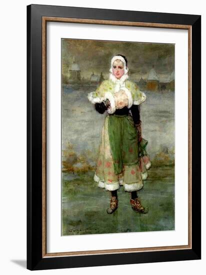 A Dutch Skater-George Henry Boughton-Framed Giclee Print