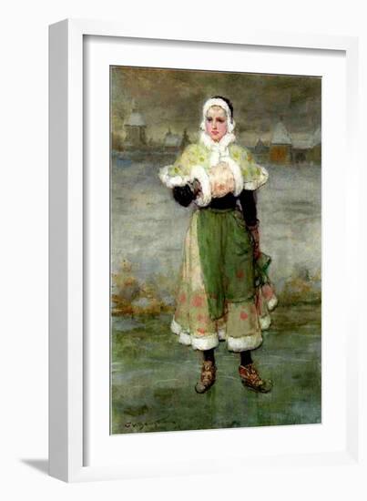 A Dutch Skater-George Henry Boughton-Framed Giclee Print