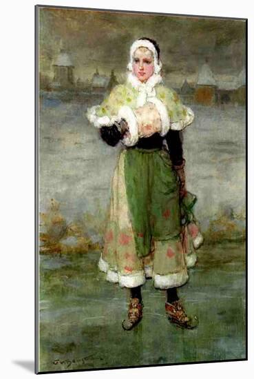 A Dutch Skater-George Henry Boughton-Mounted Giclee Print