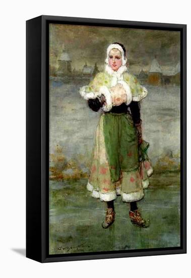 A Dutch Skater-George Henry Boughton-Framed Premier Image Canvas