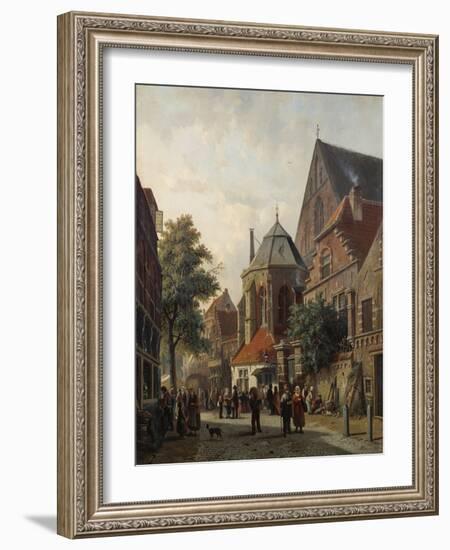 A Dutch Street Scene, 1867-Leon Bakst-Framed Giclee Print