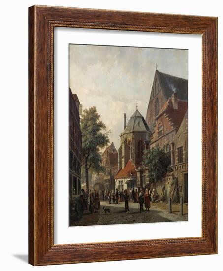 A Dutch Street Scene, 1867-Leon Bakst-Framed Giclee Print