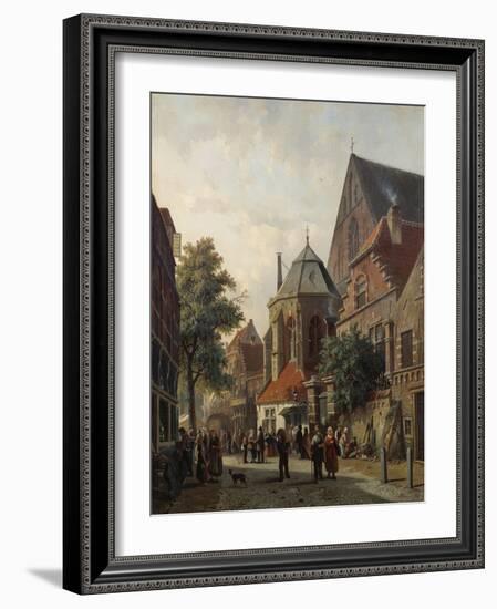 A Dutch Street Scene, 1867-Leon Bakst-Framed Giclee Print