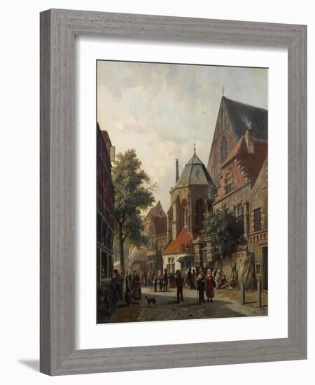 A Dutch Street Scene, 1867-Leon Bakst-Framed Giclee Print