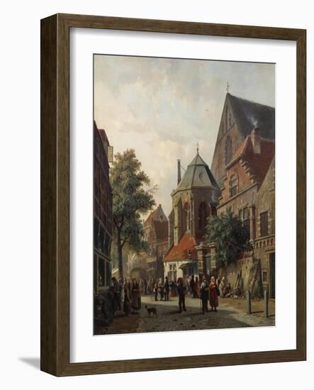 A Dutch Street Scene, 1867-Leon Bakst-Framed Giclee Print