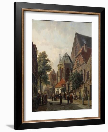 A Dutch Street Scene, 1867-Leon Bakst-Framed Giclee Print