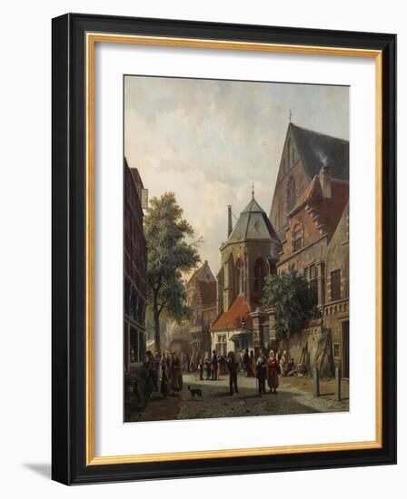 A Dutch Street Scene, 1867-Leon Bakst-Framed Giclee Print