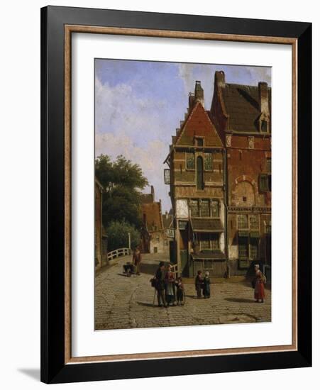 A Dutch Street Scene-Willem Koekkoek-Framed Giclee Print