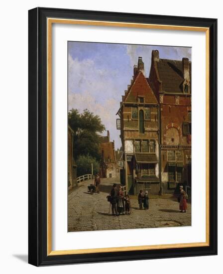 A Dutch Street Scene-Willem Koekkoek-Framed Giclee Print