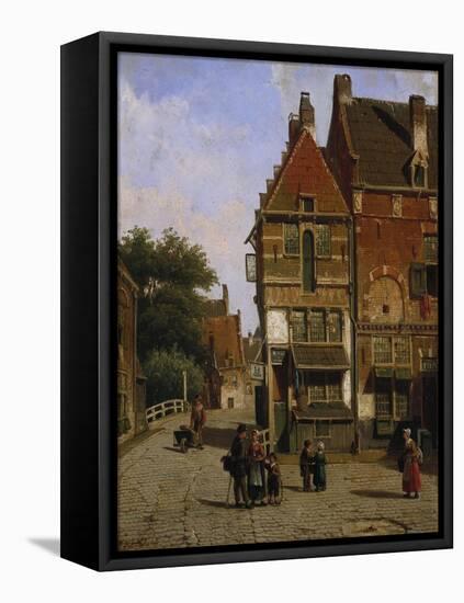 A Dutch Street Scene-Henry Thomas Alken-Framed Premier Image Canvas