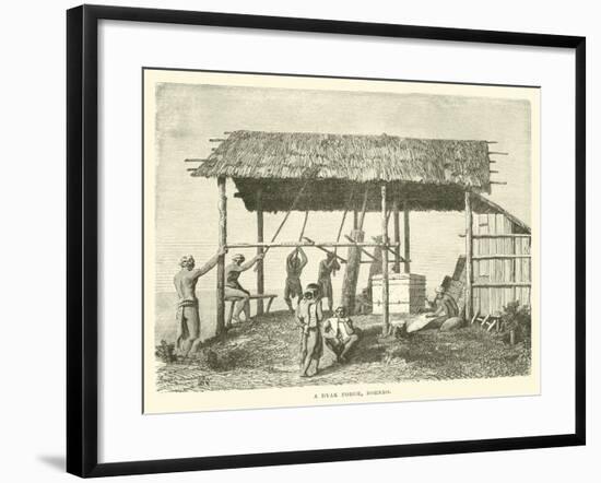 A Dyak Forge, Borneo-null-Framed Giclee Print
