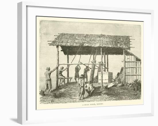 A Dyak Forge, Borneo-null-Framed Giclee Print