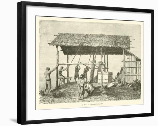 A Dyak Forge, Borneo-null-Framed Giclee Print