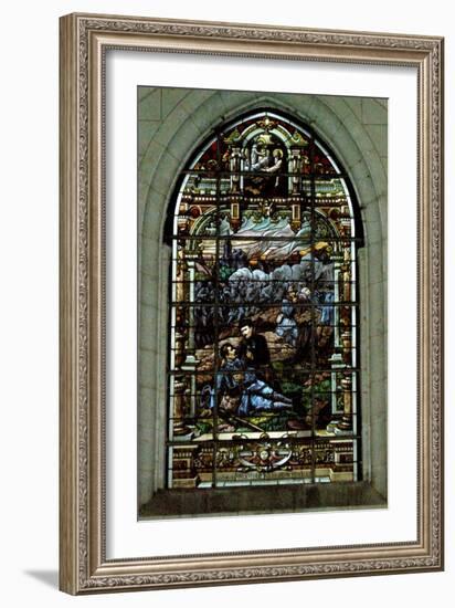 A Dying Soldier (Stained Glass)-French-Framed Giclee Print