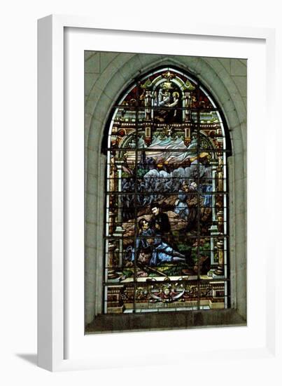 A Dying Soldier (Stained Glass)-French-Framed Giclee Print