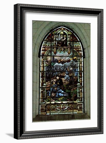 A Dying Soldier (Stained Glass)-French-Framed Giclee Print