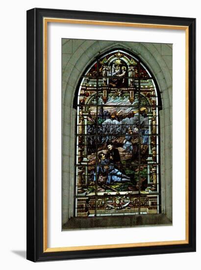A Dying Soldier (Stained Glass)-French-Framed Giclee Print