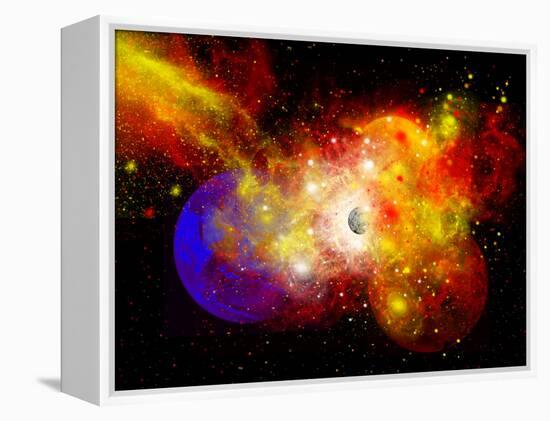 A Dying Star Turns Nova as it Blows Itself Apart-Stocktrek Images-Framed Premier Image Canvas