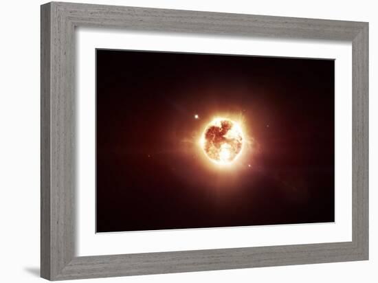 A Dying Star Which Will Soon Give New Beginning to a Black Hole-Stocktrek Images-Framed Art Print