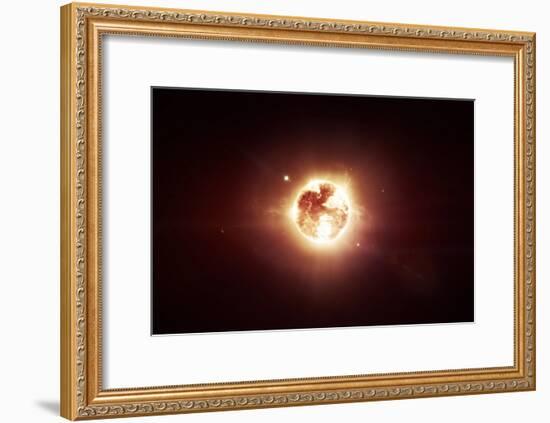 A Dying Star Which Will Soon Give New Beginning to a Black Hole-Stocktrek Images-Framed Art Print