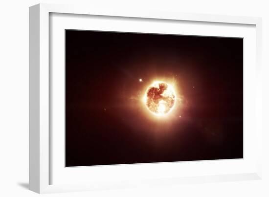 A Dying Star Which Will Soon Give New Beginning to a Black Hole-Stocktrek Images-Framed Art Print