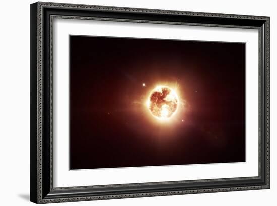 A Dying Star Which Will Soon Give New Beginning to a Black Hole-Stocktrek Images-Framed Art Print