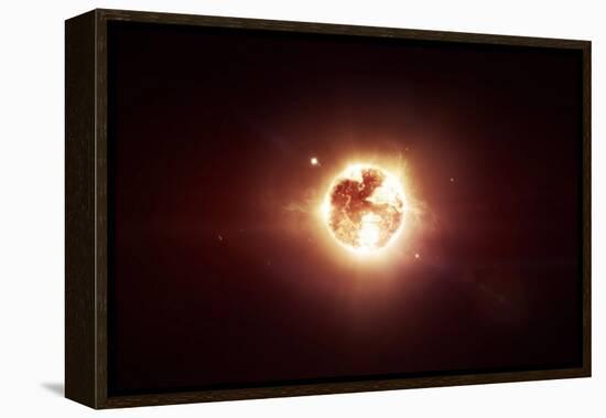 A Dying Star Which Will Soon Give New Beginning to a Black Hole-Stocktrek Images-Framed Stretched Canvas