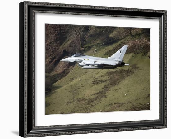 A Eurofighter Typhoon F2 Aircraft of the Royal Air Force Low Flying in North Wales-Stocktrek Images-Framed Photographic Print