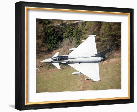 A Eurofighter Typhoon F2 Aircraft of the Royal Air Force Low Flying over North Wales-Stocktrek Images-Framed Photographic Print