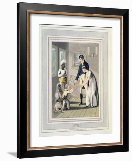 A European Lady and Her Family, Attended by an Ayah, or Nurse, Plate 17-Charles D'oyly-Framed Giclee Print