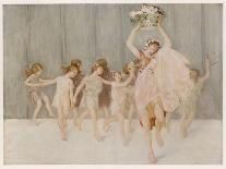 Isadora Duncan American Dancer Seen Here with Some of Her Pupils-A.f. Gorguet-Premier Image Canvas