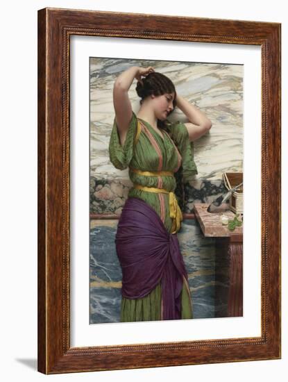 A Fair Reflection, 1915-John William Godward-Framed Giclee Print