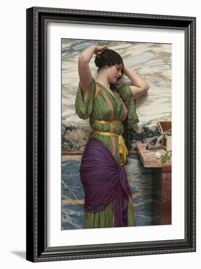 A Fair Reflection, 1915-John William Godward-Framed Giclee Print