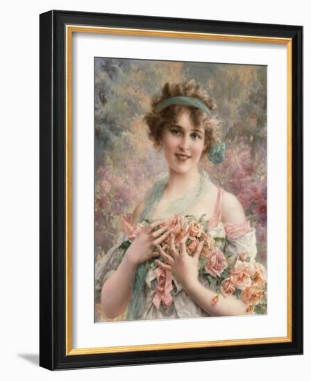 A Fair Rose, 1919-Emile Vernon-Framed Giclee Print