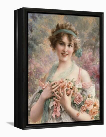 A Fair Rose, 1919-Emile Vernon-Framed Premier Image Canvas
