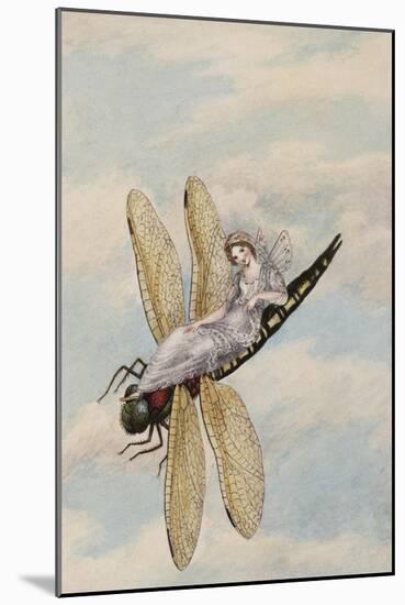 A Fairy Reclining on a Dragonfly-Amelia Jane Murray-Mounted Giclee Print