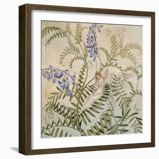 A Fairy Resting Among Flowers-Amelia Jane Murray-Framed Giclee Print