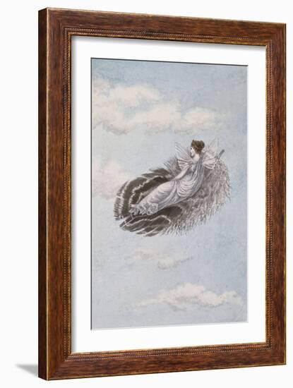 A Fairy Resting on a Feather-Amelia Jane Murray-Framed Giclee Print