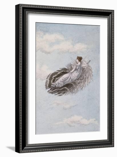 A Fairy Resting on a Feather-Amelia Jane Murray-Framed Giclee Print