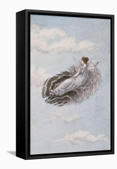 A Fairy Resting on a Feather-Amelia Jane Murray-Framed Premier Image Canvas