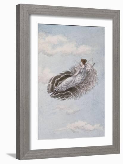 A Fairy Resting on a Feather-Amelia Jane Murray-Framed Giclee Print