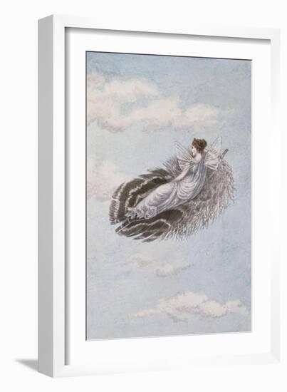 A Fairy Resting on a Feather-Amelia Jane Murray-Framed Giclee Print