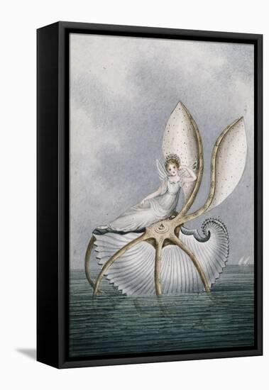 A Fairy Resting on a Shell-Amelia Jane Murray-Framed Premier Image Canvas