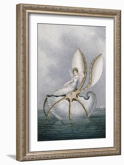 A Fairy Resting on a Shell-Amelia Jane Murray-Framed Giclee Print