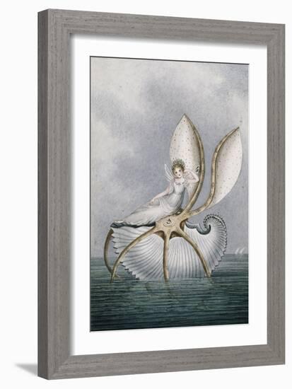 A Fairy Resting on a Shell-Amelia Jane Murray-Framed Giclee Print