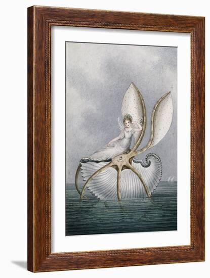 A Fairy Resting on a Shell-Amelia Jane Murray-Framed Giclee Print