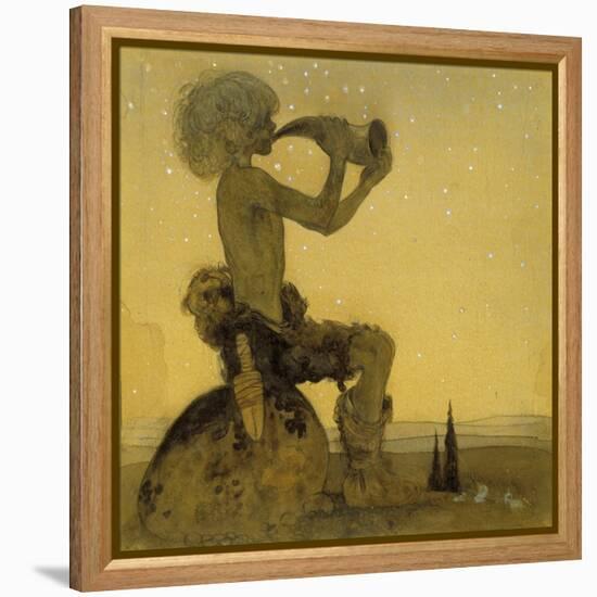 A Fairy Shepherd, 1910-John Bauer-Framed Premier Image Canvas